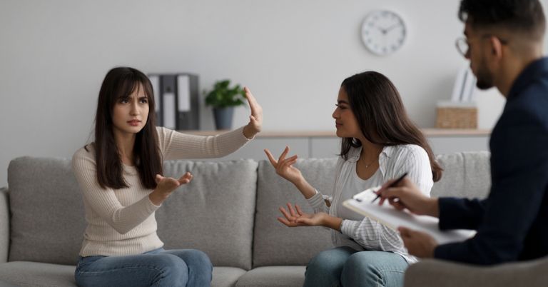 Does professional assistance help you deal with family conflicts?